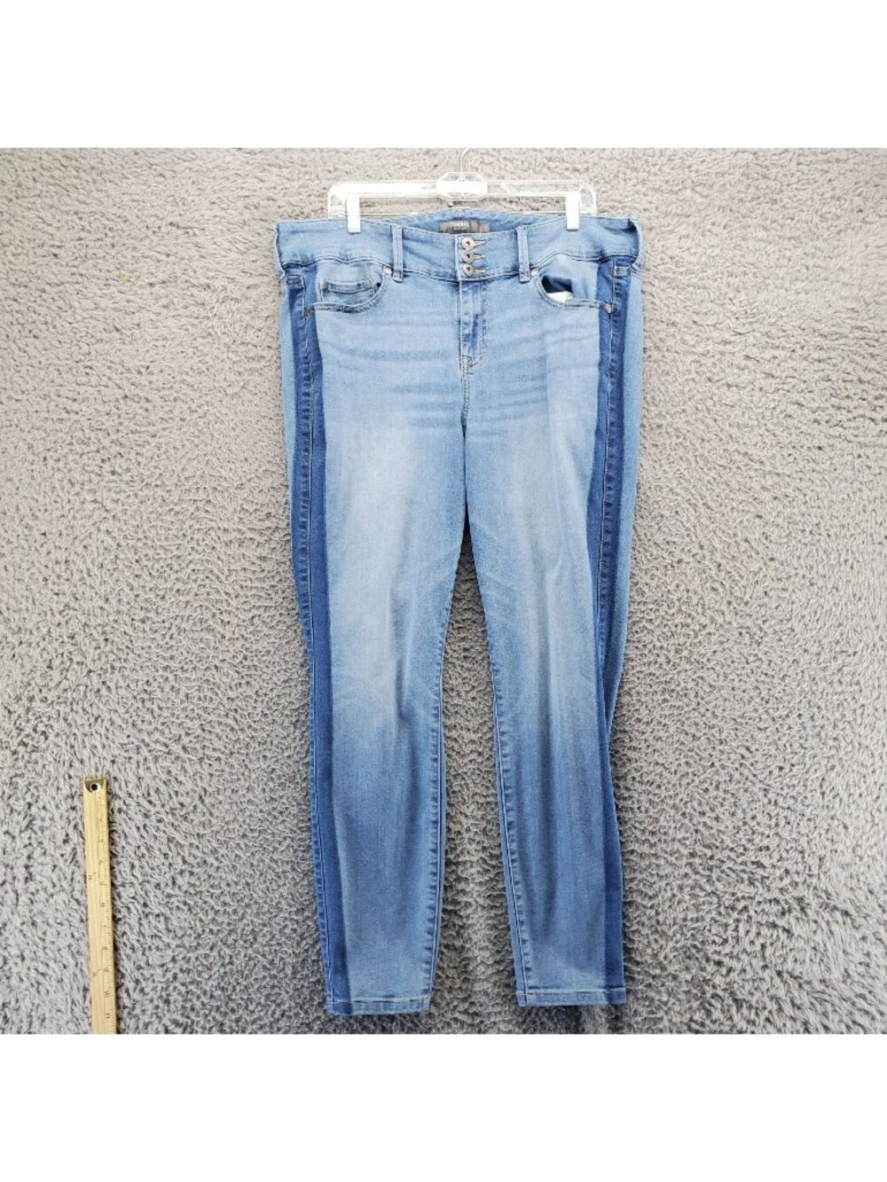 Torrid Jeans Womens Size 18R Blue Super Soft Jegging Stretch High Waist Denim